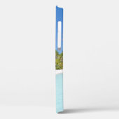 Tropischer Strand mit Palmen Mit Monogramm Case-Mate iPhone Hülle (Rückseite / Links)