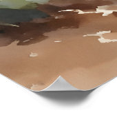 Tropischer Strand mit Palmen Poster (Ecke)