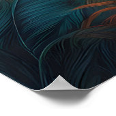 Tropischer Strand mit Palmen Poster (Ecke)