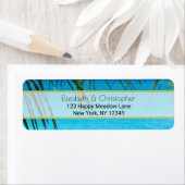 Tropischer Strand mit Palmfronten (Insitu)