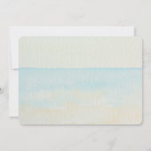 Tropischer Strand mit Starfish und Conch Babydusch Einladung (Rückseite)