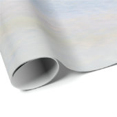 Tropischer Strand mit Strohdach-Schirm Geschenkpapier (Rolleneckpunkt)