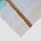 Tropischer Strand mit Strohdach-Schirm Seidenpapier (Detail)