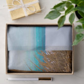 Tropischer Strand mit Strohdach-Schirm Seidenpapier (Geschenk)