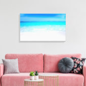 Tropischer Strand mit türkisblauem Meer Leinwanddruck (Insitu (Wohnzimmer))