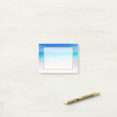 Tropischer Strand mit türkisblauem Meer Post-it Klebezettel (Auf Schreibtisch)