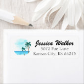 Tropischer Strand mit Wasserfarbe (Insitu)