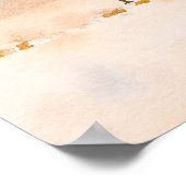 Tropischer Strand Modernes Hochzeitsempfang Plakat (Ecke)