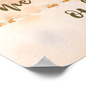 Tropischer Strand Modernes Hochzeitszeichen Plakat (Ecke)