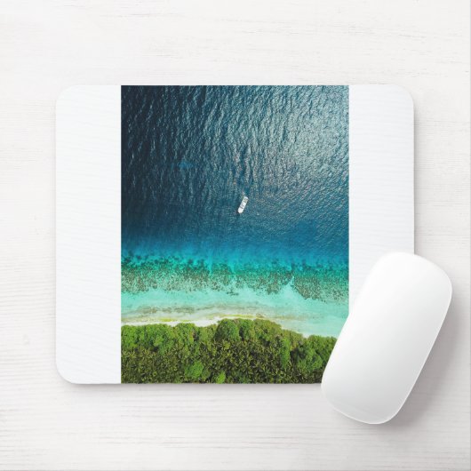 Tropischer Strand Mousepad (Mit Mouse)