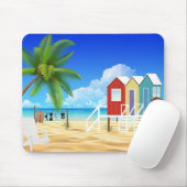 Tropischer Strand Mousepad (Mit Mouse)