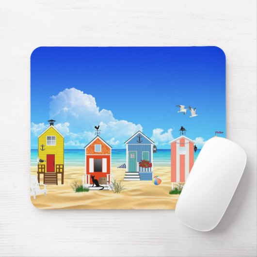 Tropischer Strand Mousepad (Mit Mouse)