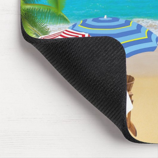 Tropischer Strand Mousepad (Ecke)