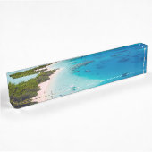 Tropischer Strand Namensplakette
