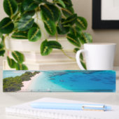 Tropischer Strand Namensplakette