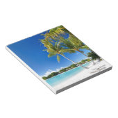 Tropischer Strand Notizblock (angewinkelt)