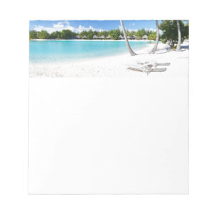 Tropischer Strand Notizblock