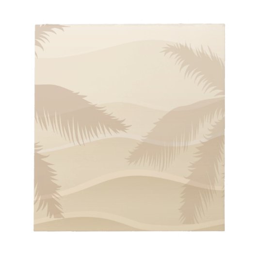 Tropischer Strand Notizblock (Vorderseite)