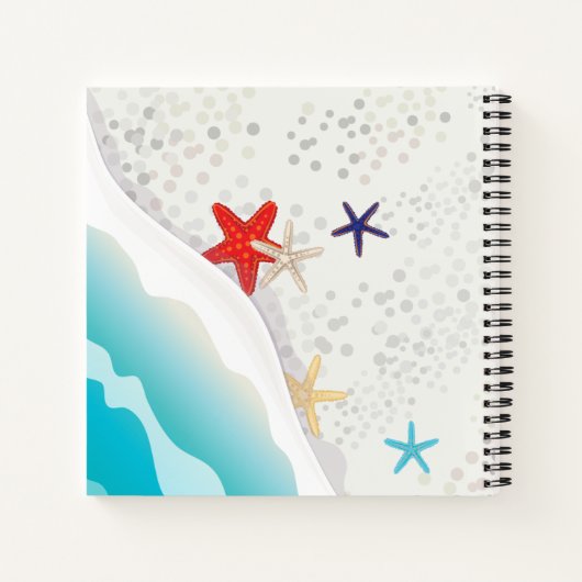 Tropischer Strand Notizblock (Rückseite)