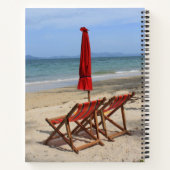 Tropischer Strand Notizbuch (Rückseite)