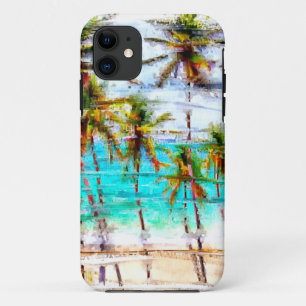 Tropischer Strand-Ozean kundenspezifischer iPhone 11 Hülle