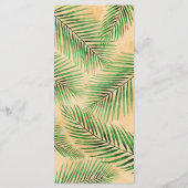 Tropischer Strand, Ozean, Starfish Menükarte (Rückseite)