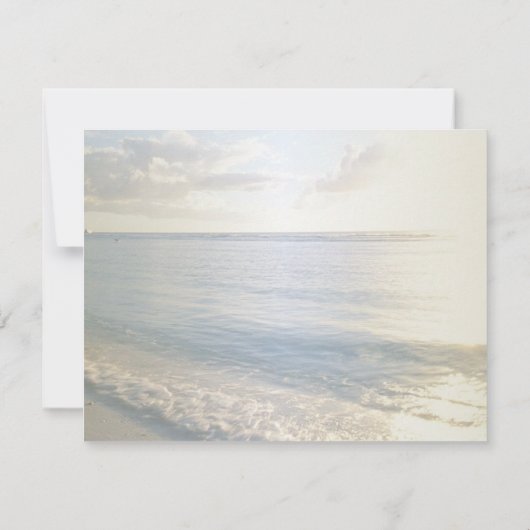 Tropischer Strand, Palm, String Lights Probe Abend Einladung (Rückseite)