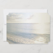 Tropischer Strand, Palm, String Lights UAWG Einladung (Rückseite)