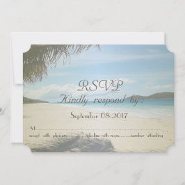 Tropischer Strand, Palm UAWG Einladung