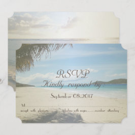 Tropischer Strand, Palm UAWG Einladung