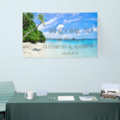 Tropischer Strand, Palm Wedding Banner (Messeveranstaltung)