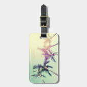 Tropischer Strand, Palmen - Personalisiert Gepäckanhänger (Vorderseite vertikal)