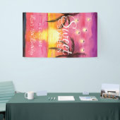 Tropischer Strand, Party des Bonbon-16 Banner (Messeveranstaltung)