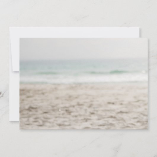 Tropischer Strand, Party für die Ruhestandssitze Einladung (Rückseite)