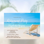 Tropischer Strand, Party zum Relaxen und Relaxen Einladung
