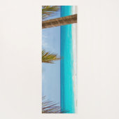 Tropischer Strand, Personalisiert von Palmen Yogamatte (Rückseite)