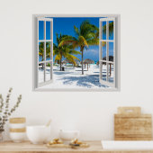 Tropischer Strand Poster (Küche)