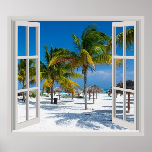 Tropischer Strand Poster (Vorne)