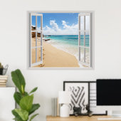 Tropischer Strand Poster (Heimbüro)