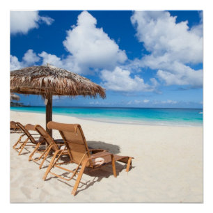 Tropischer Strand Poster