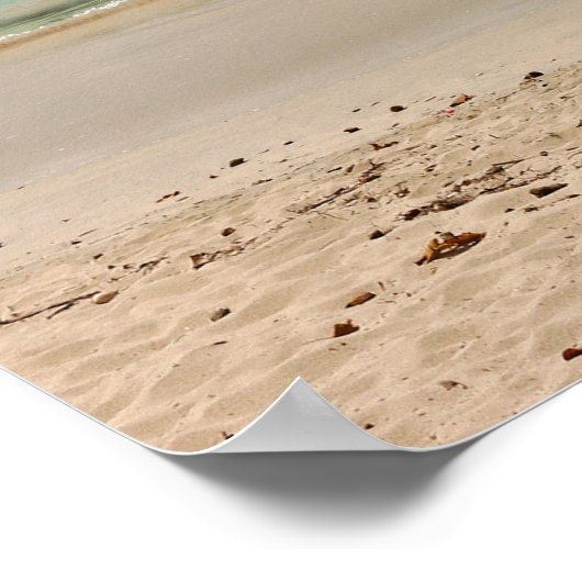 Tropischer Strand Poster (Ecke)