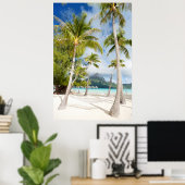 Tropischer Strand Poster (Heimbüro)