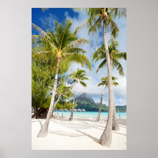 Tropischer Strand Poster (Vorne)