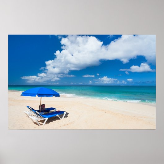 Tropischer Strand Poster (Vorne)