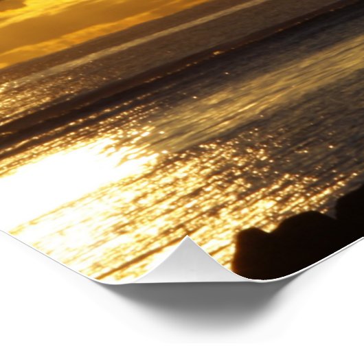 Tropischer Strand Poster (Ecke)