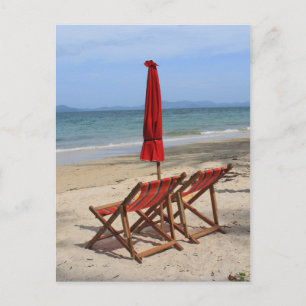 Tropischer Strand Postkarte