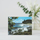 Tropischer Strand Postkarte (Stehend Vorderseite)