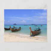 Tropischer Strand Postkarte (Vorderseite)