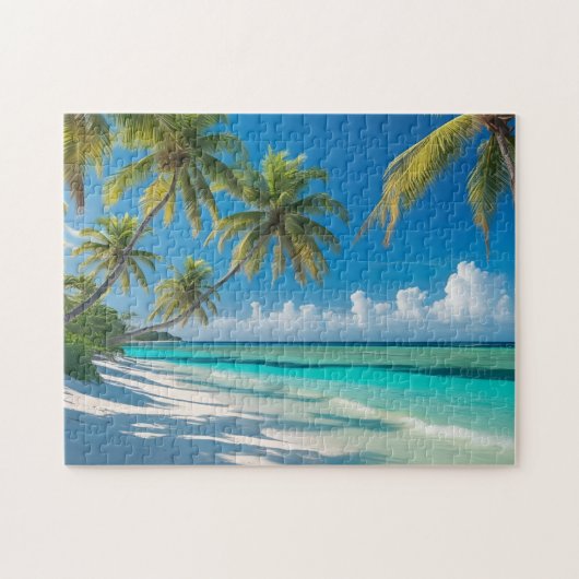 Tropischer Strand Puzzle (Horizontal)