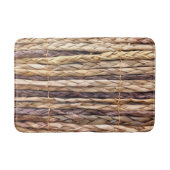 tropischer Strand rustikal geflochtene Korbweide Badematte (Vorderseite)